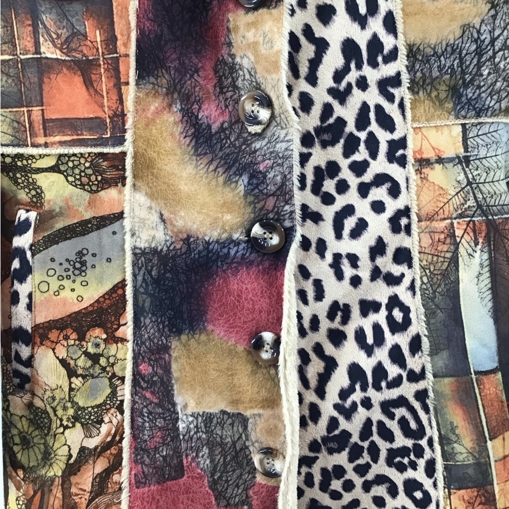 Papillon Multicolor Patchwork Teddy Jacket - image 8